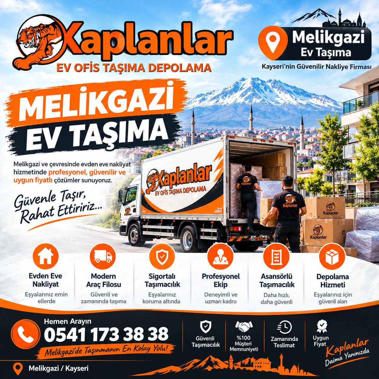 Melikgazi Evden Eve Nakliyat | Kaplanlar Nakliyat