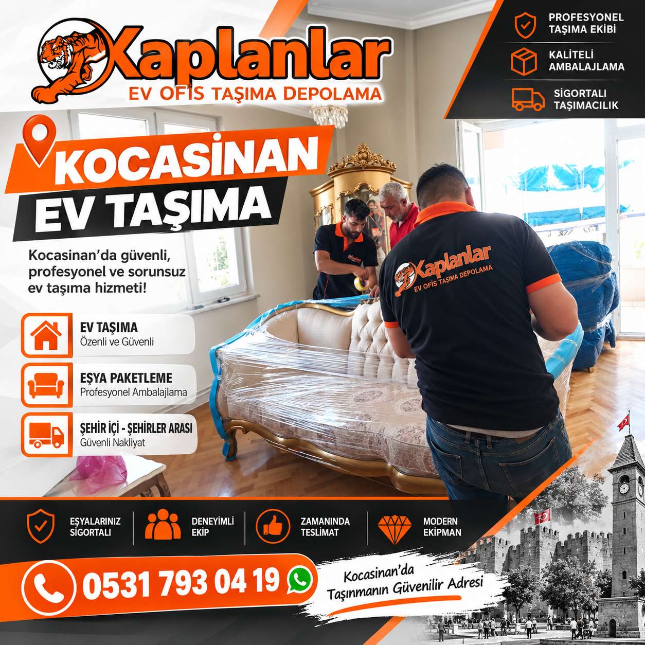 Kocasinan Evden Eve Taşımacılık Kaplanlar Nakliyat