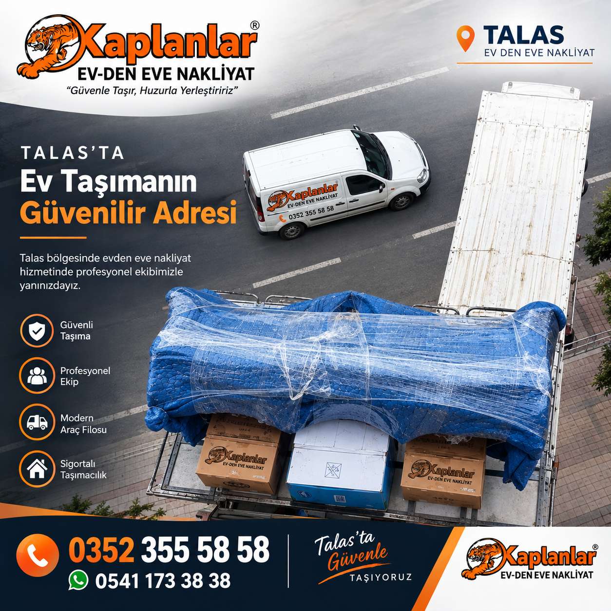 Talas Evden Eve Nakliyat | Kaplanlar Nakliyat